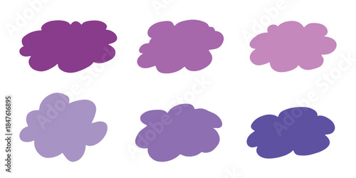 Set of hand drawn speech bubble Blank empty message box Textbox frame for banners, price tags, stickers, design