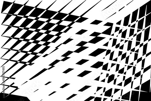 Black and white abstract painting