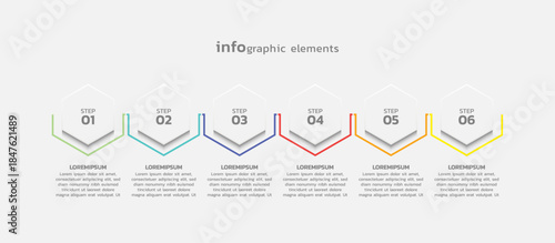 Vector infographic business template colorful design
