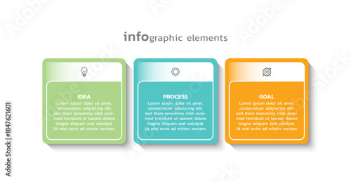 Vector infographic business template colorful design