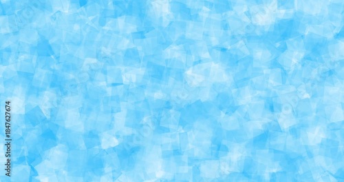 The abstract background is filled with dynamics due to rotating rectangles - they create a mesmerizing geometric pattern. The rhythmic movement of the figures gives the composition a modern style.