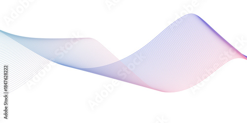 Glowing waveform frequency futuristic gradient. energy sound waves technology concept background. Abstract colorful wave line. vector business texture. Pattern line blend curve flow background.
