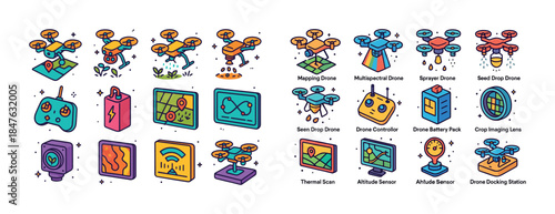 Innovative agricultural drones and accessories for enhanced farm