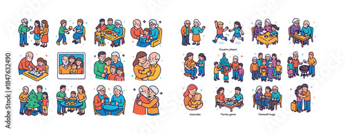 Diverse family moments: activities and togetherness across gener