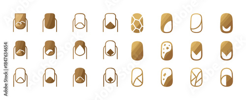 Stylish gold nail art designs collection for modern manicures