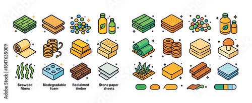 Eco-friendly materials: biodegradable, reclaimed, renewable reso