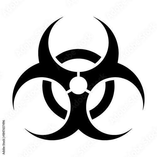 Biohazard warning sign