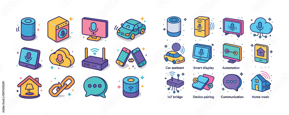 Fototapeta premium Smart home technology concepts: devices, automation, wireless co