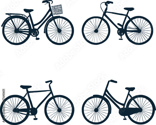 Set of bicycles