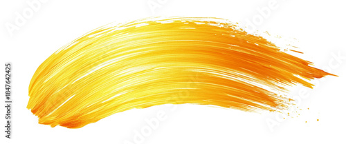 Vector gold watercolor brush stroke grunge design elements	