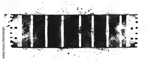 Vector modern retro vintage film strip with photographic film in retro style curved film strip