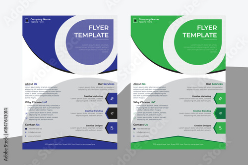 This modern corporate flyer template is designed to deliver creative solutions for modern businesses, helping brands communicate their message with clarity and confidence.