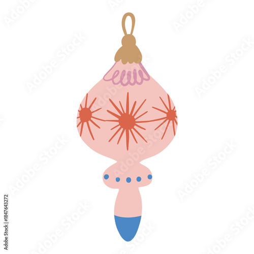 vector illustration of a christmas ball
