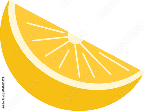 vector illustrations of lemons and leaves. Cartoon lemon. Ripe yellow sliced lemons. Summer fruits for healthy lifestyle. Organic fruit.