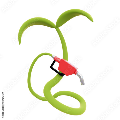 3d illustration of  biofuel for icon symbols.3d render.