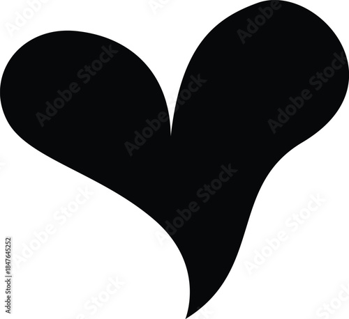 Heart shape design for love symbols, Set simple drawings heart symbols, valentines day related designs and frames, Red heart formed by Available in vector EPS format. editable vector file format.