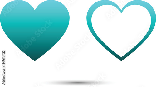 Heart shape design for love symbols, Set simple drawings heart symbols, valentines day related designs and frames, Red heart formed by Available in vector EPS format. editable vector file format.