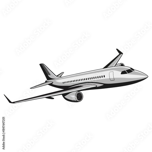 airplane isolated on white