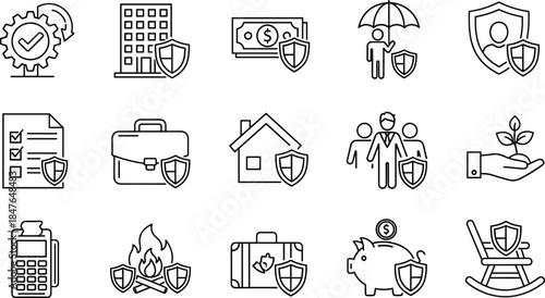 E-commerce, Sale, Conversion, SEO, Target Audience, Social Media, and Performance Analysis Vector Illustration Collection