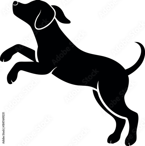 dog silhouette vector