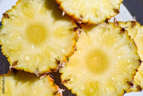 pineapple slices background