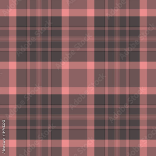 Neat pattern vector tartan, nobility texture fabric textile. Perfection check background plaid seamless in red and pastel colors.