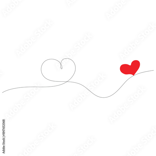 Valentine background with pink and red hearts and butterflies for romantic Valentine’s Day card design