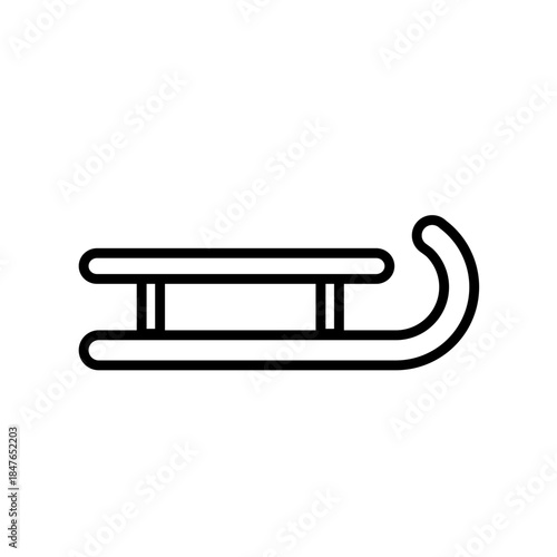 sled - simple vector icon