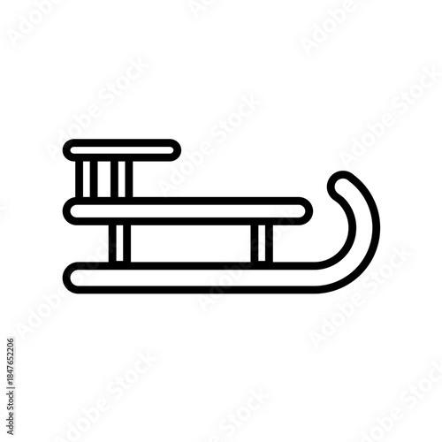 sled - simple vector icon