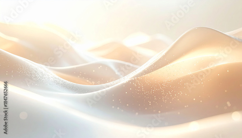 Abstract Flowing Texture: Gentle, undulating waves of a shimmering, soft texture evoke a sense of elegance, tranquility and beauty.