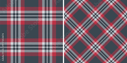 Seamless textile vector of fabric pattern texture with a check background tartan plaid. Set in wedding colors for school uniform trends.