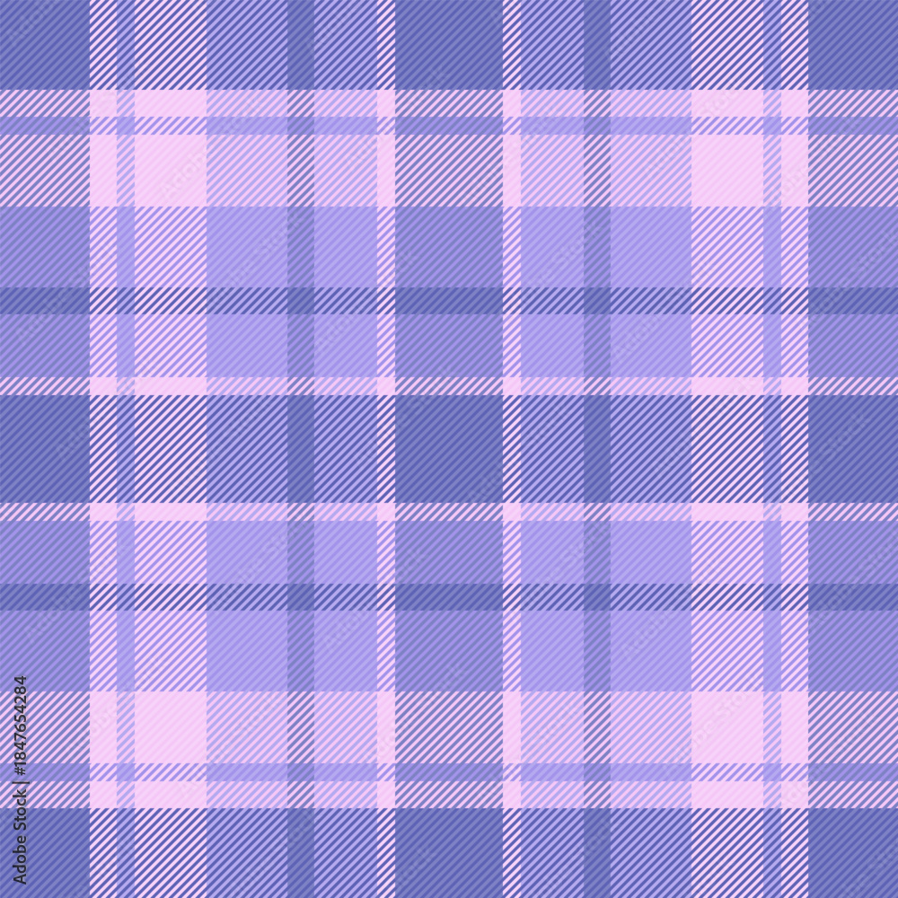 Fototapeta premium Bedroom background check textile, ceremony tartan vector plaid. Neat pattern seamless fabric texture in light and blue colors.