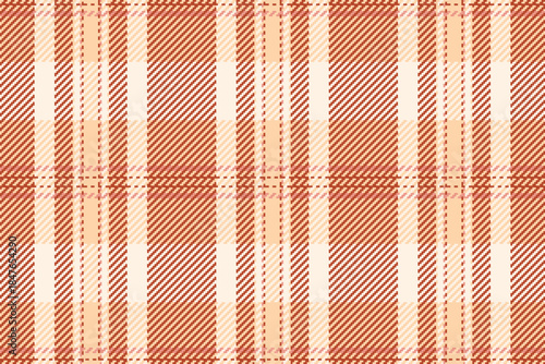 Volume background tartan fabric, down check pattern textile. Teenage seamless vector texture plaid in red and orange colors.