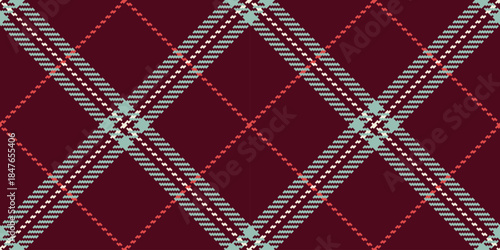 Gentle textile tartan vector, kind plaid check seamless. Online texture pattern fabric background in red and pastel colors.