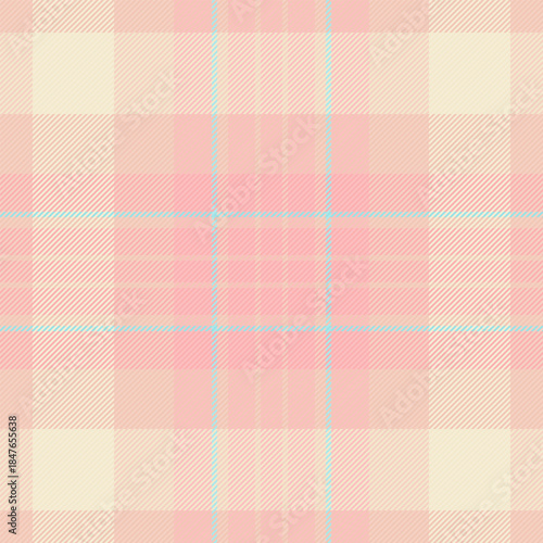 Display textile pattern check, wool seamless vector tartan. Free background fabric plaid texture in light and antique white colors.