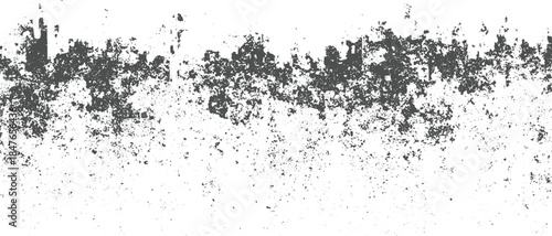 Dark grey distressed texture pattern on white background grunge abstract black border broken