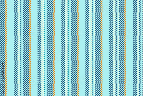 Futside textile texture vector, infinity background fabric vertical. Large lines stripe seamless pattern in pale turquoise and cyan colors.