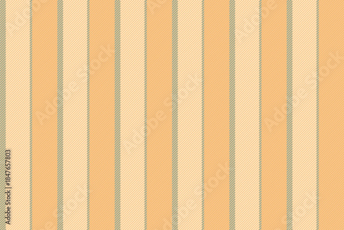 Autumn vertical texture vector, brand stripe fabric lines. Grunge seamless background textile pattern in orange and light colors.