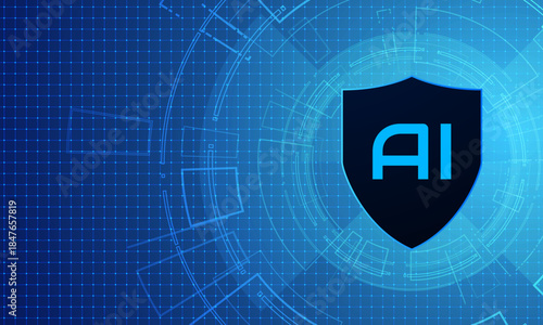 Artificial Intelligence ,AI chipset on circuit board, futuristic Technology Concept	
