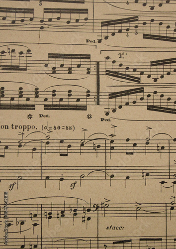 old music sheet