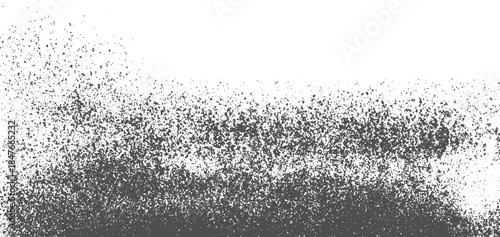 Dark grey speckle pattern fading into white background abstract texture grunge noise