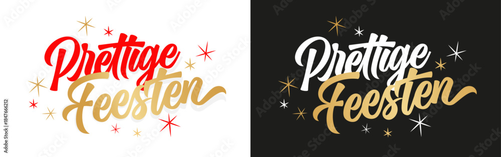 Naklejka premium Prettige feesten