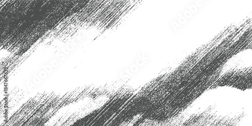 Gray and white textured background with diagonal brush strokes and speckles abstract grunge distressed