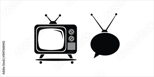 Vintage Television Icons Broadcasting Communication And Media Representation