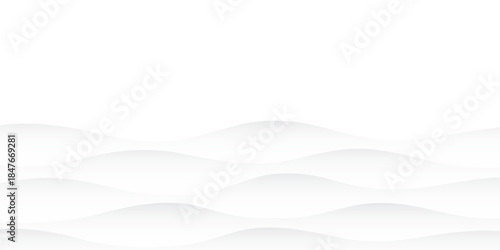 Abstract white and light gray wave modern soft luxury texture with smooth and clean vector. abstract wavy background. white background.