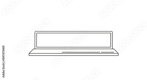 Minimalist desk nameplate isolated on a clean white background with simple lines and modern design