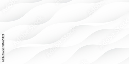 Abstract white and light gray wave modern soft luxury texture with smooth and clean vector. abstract wavy background. white background.