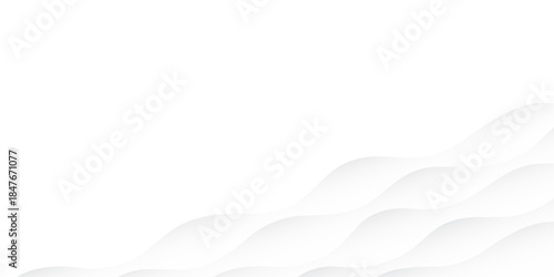 Abstract white and light gray wave modern soft luxury texture with smooth and clean vector. abstract wavy background. white background.