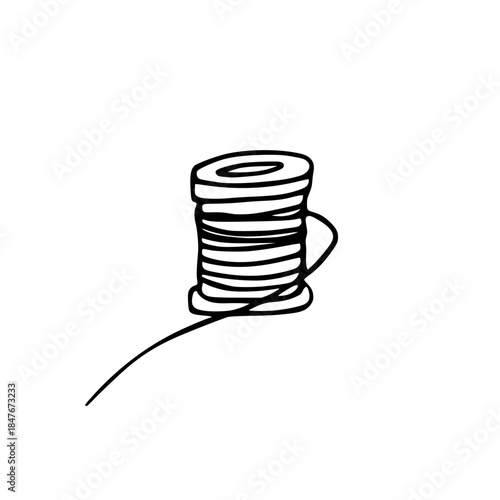 sewing thread, ball of yarn vector