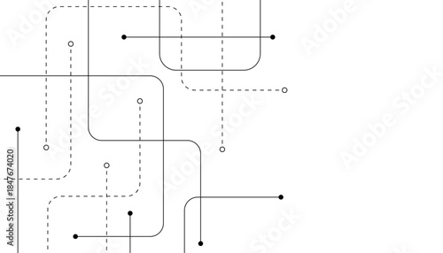 Abstract background with technology circuit board texture. Modern electronic motherboard texture. Creative idea for internet technology. Tech concept for header, web banner, website, presentation.